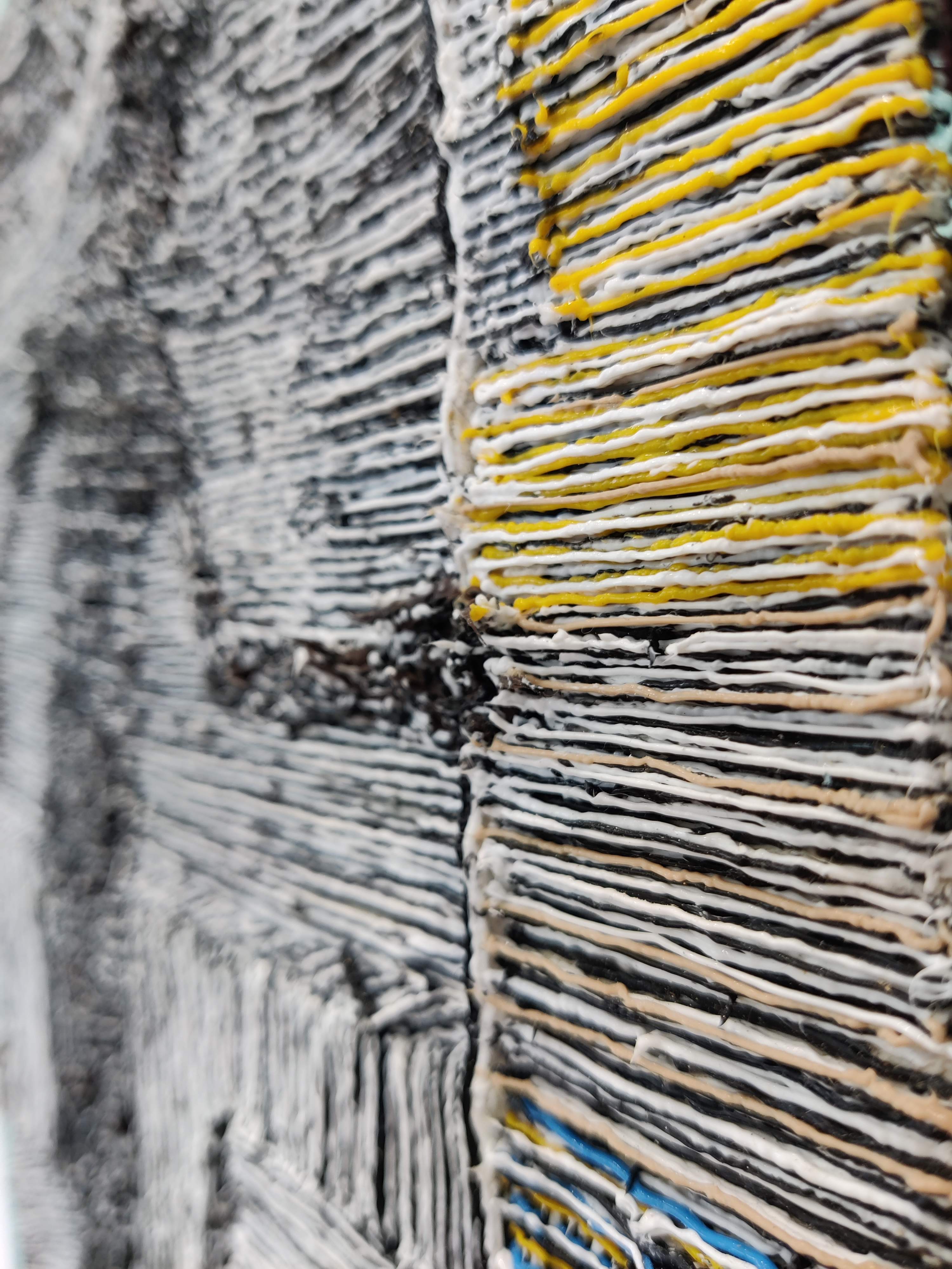 Silicone rubber on canvas angel