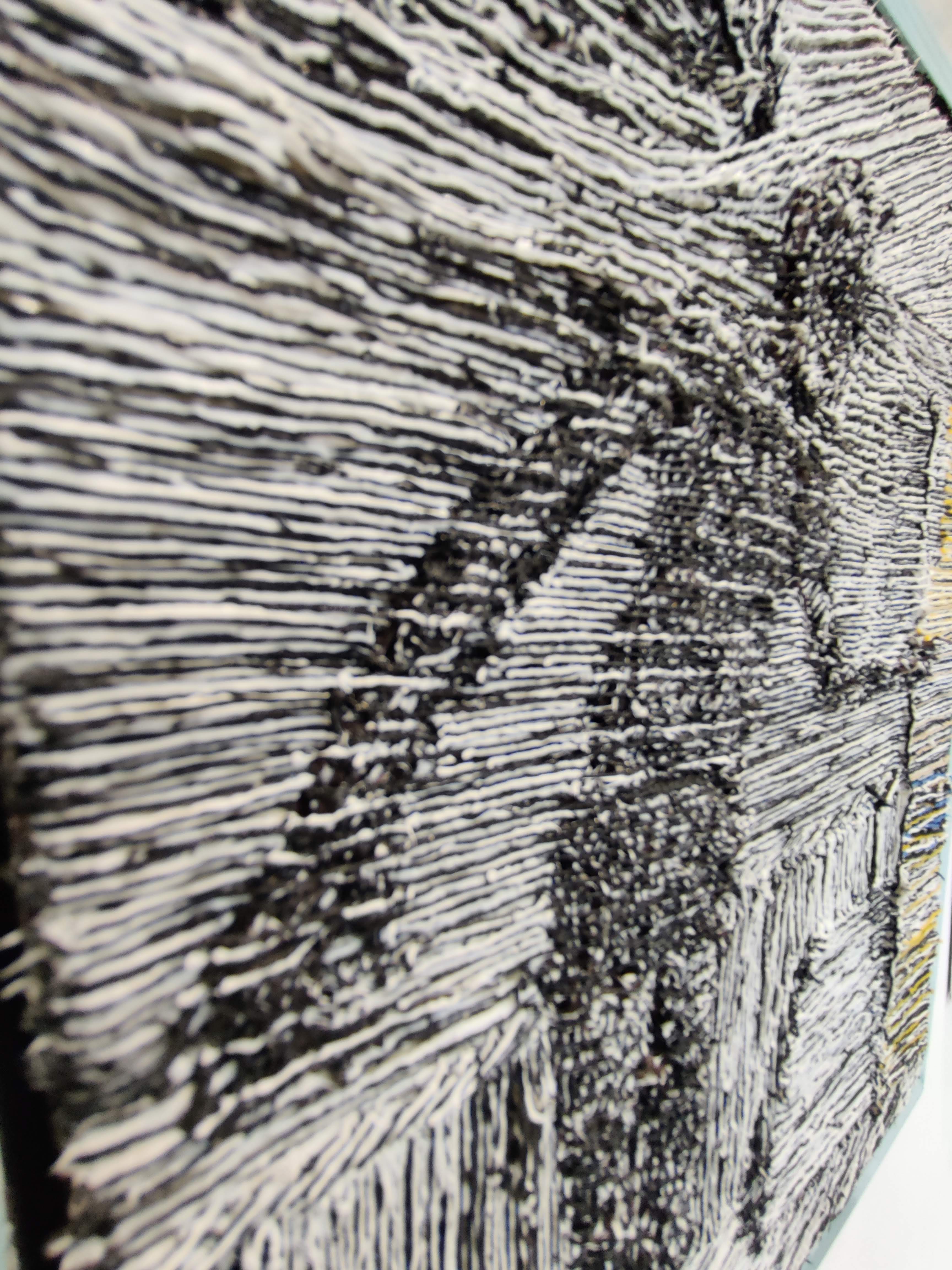 Silicone rubber on canvas angel